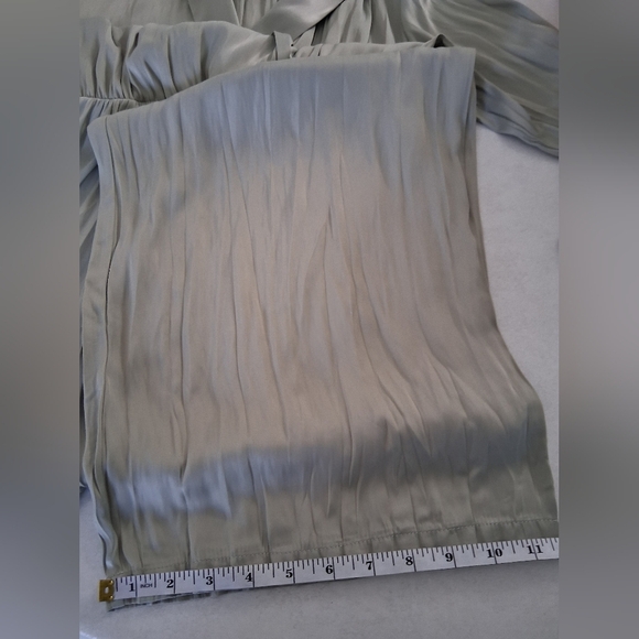 Joie/ Elegant Sage Green Jumpsuit/ Pleated/ Size US S - Picture 13 of 16